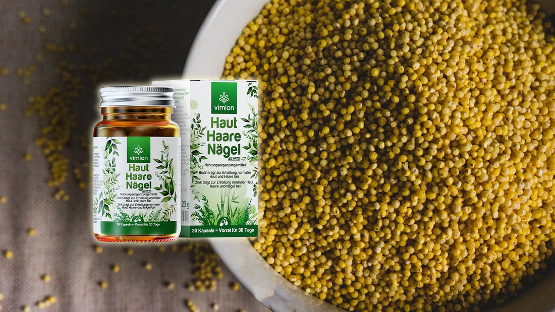 Miliacin in Vimions veganen Haut Haare Nägel Kapseln: Das seltene Triterpen aus der Goldhirse
