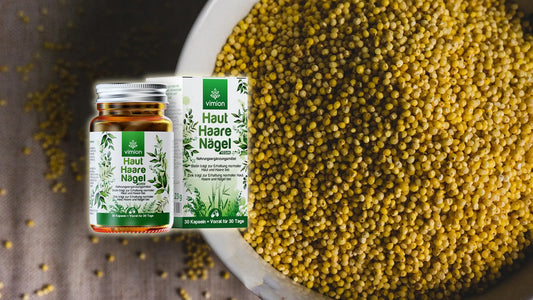Miliacin in Vimions veganen Haut Haare Nägel Kapseln: Das seltene Triterpen aus der Goldhirse
